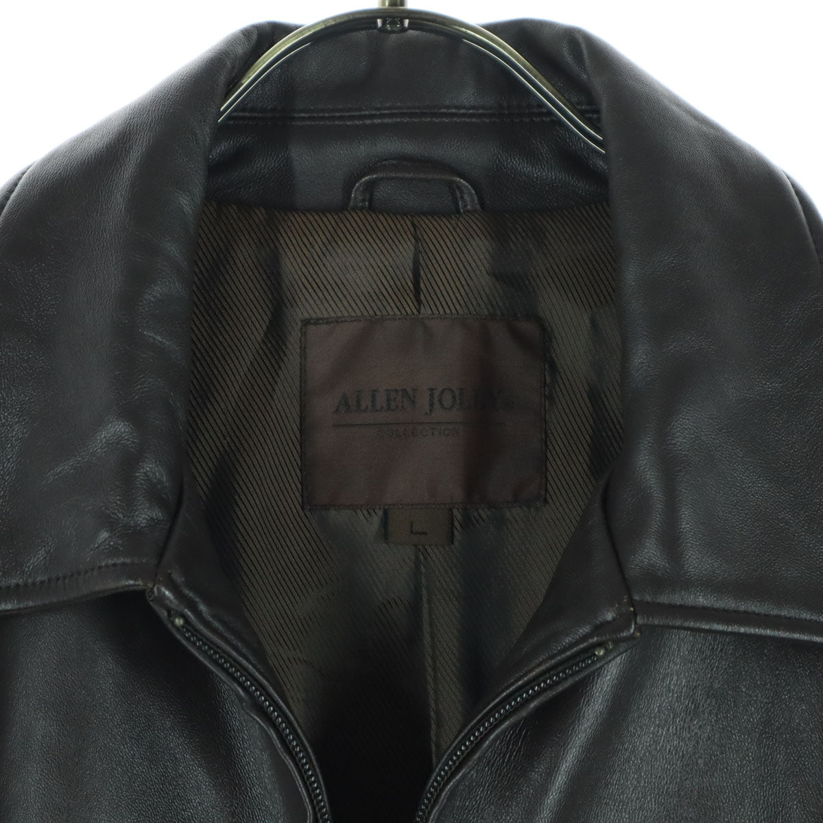 ALLEN JOLLY アレンジョリー 長袖 レザージャケット L ブラウン メンズ