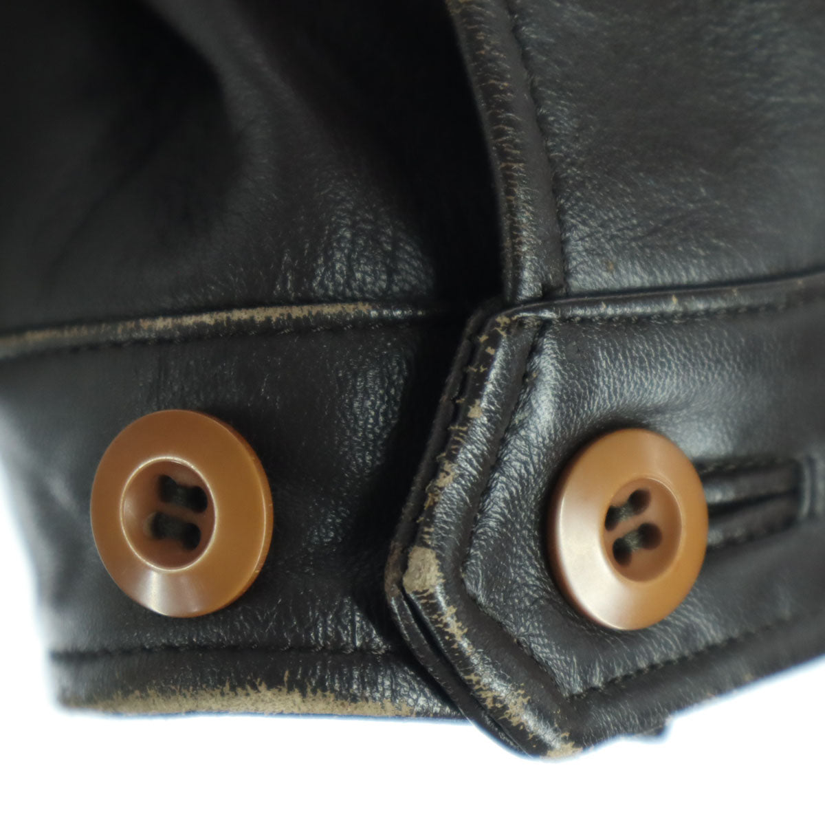 ALLEN JOLLY アレンジョリー 長袖 レザージャケット L ブラウン メンズ