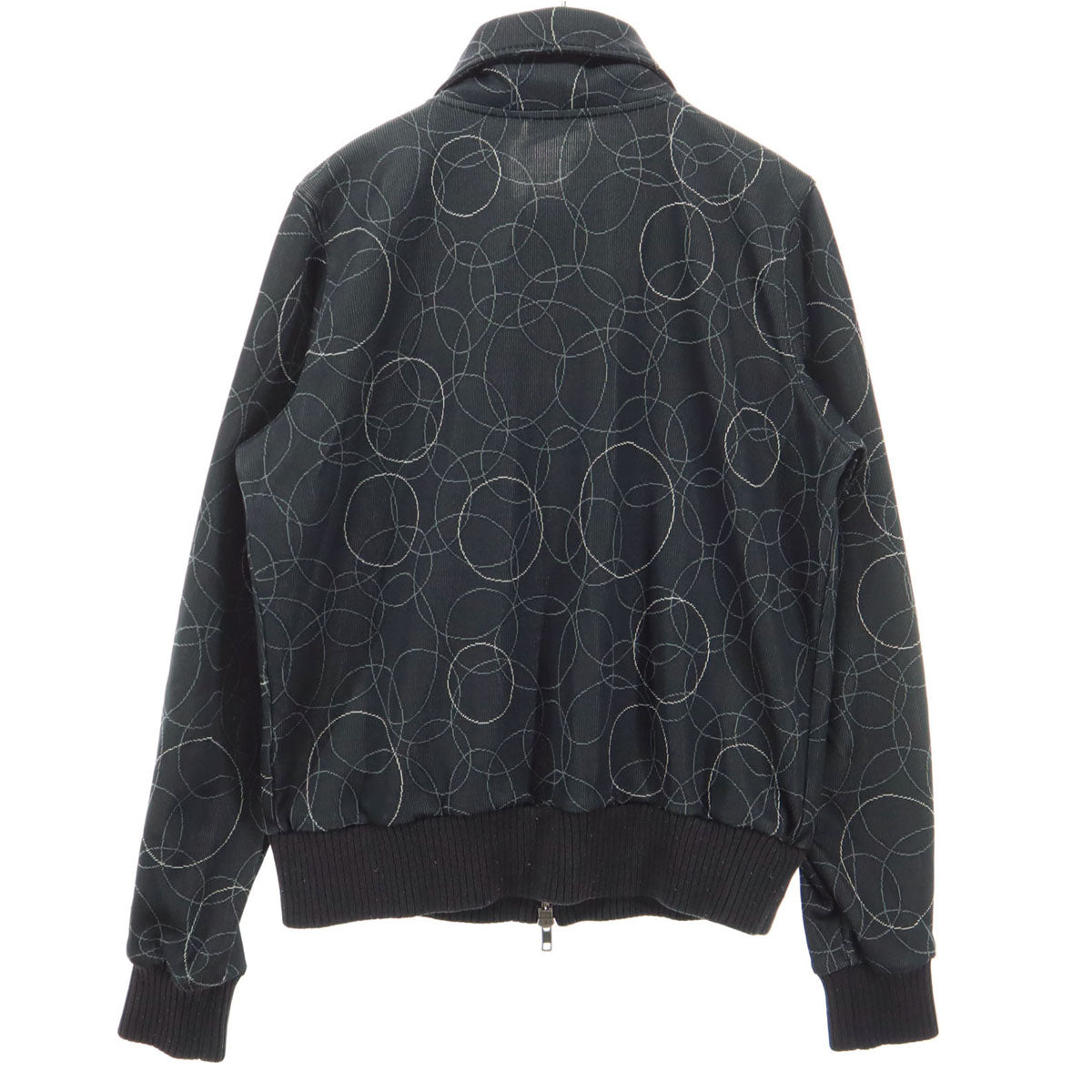 ONITSUKA TIGER オニツカタイガー 総柄 長袖 ジップジャケット L ブラック系 レディース