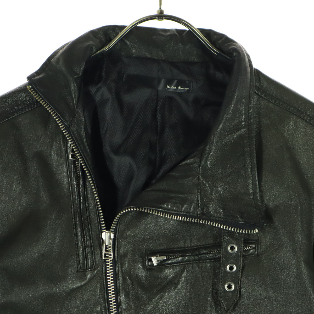 Harlem Rounge ハーレムラウンジ 長袖 ライダースジャケット M ブラウン系 レディース