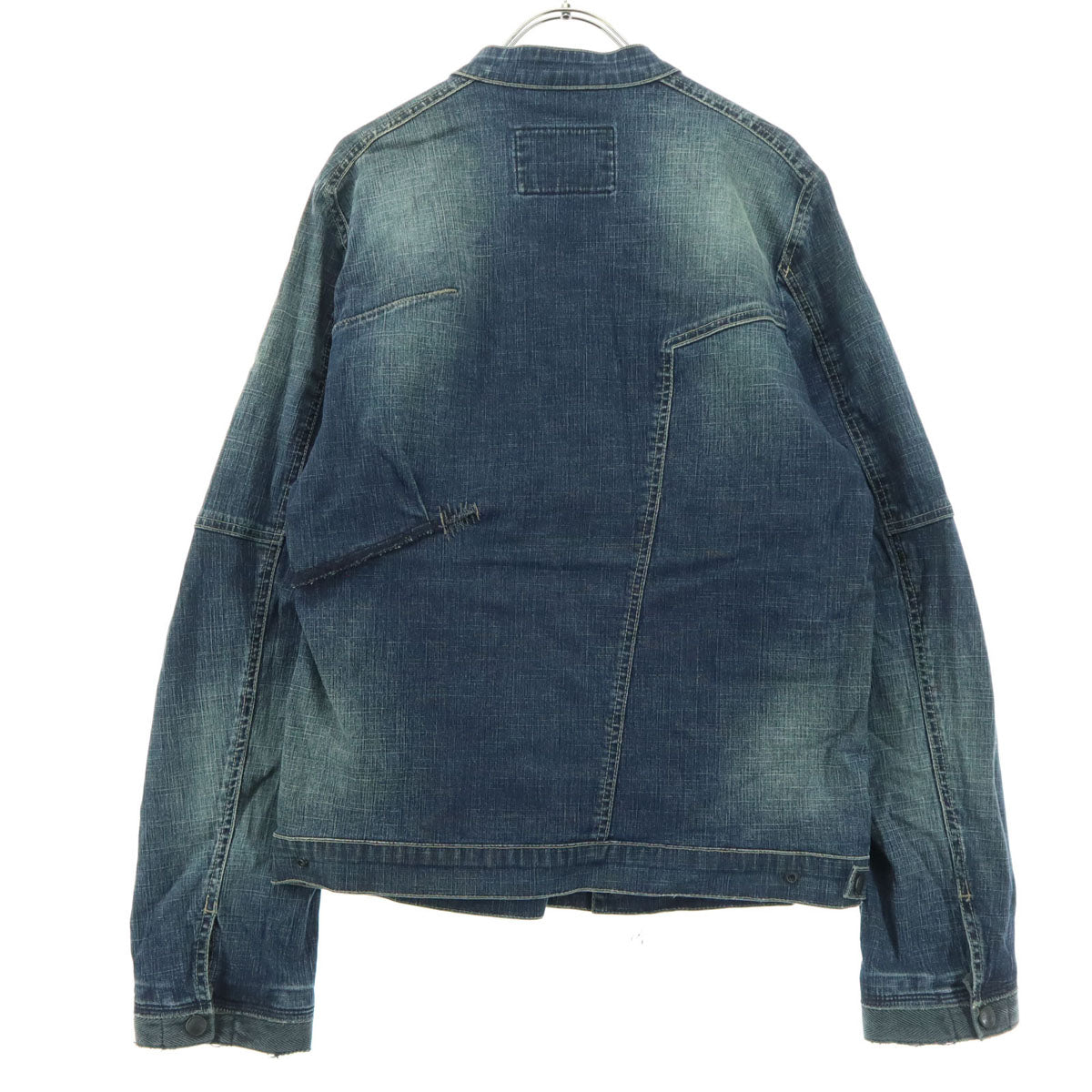 MARITHE + FRANCOIS GIRBAUD マリテフランソワジルボー 長袖 デニムジャケット M ブルー ジップアップ メンズ