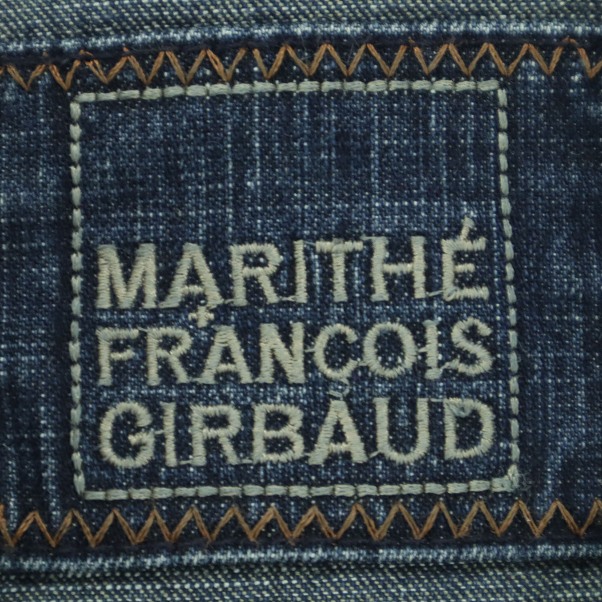 MARITHE + FRANCOIS GIRBAUD マリテフランソワジルボー 長袖 デニムジャケット M ブルー ジップアップ メンズ