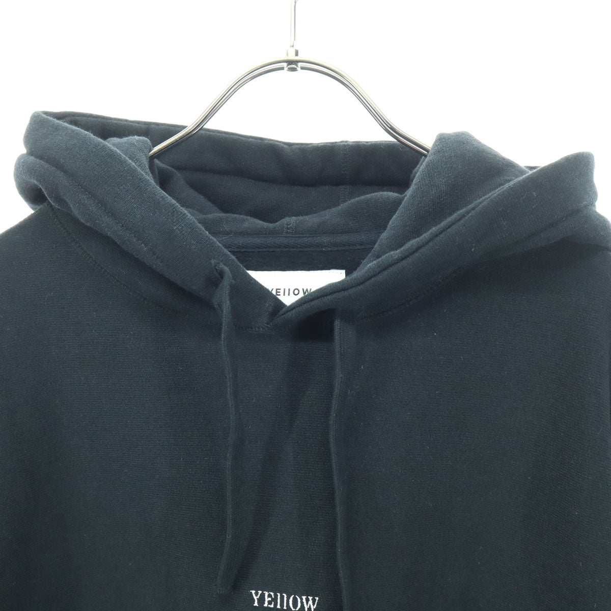YELLO イエロ 日本製 裏起毛 英字 長袖 パーカー 3 ブラック メンズ