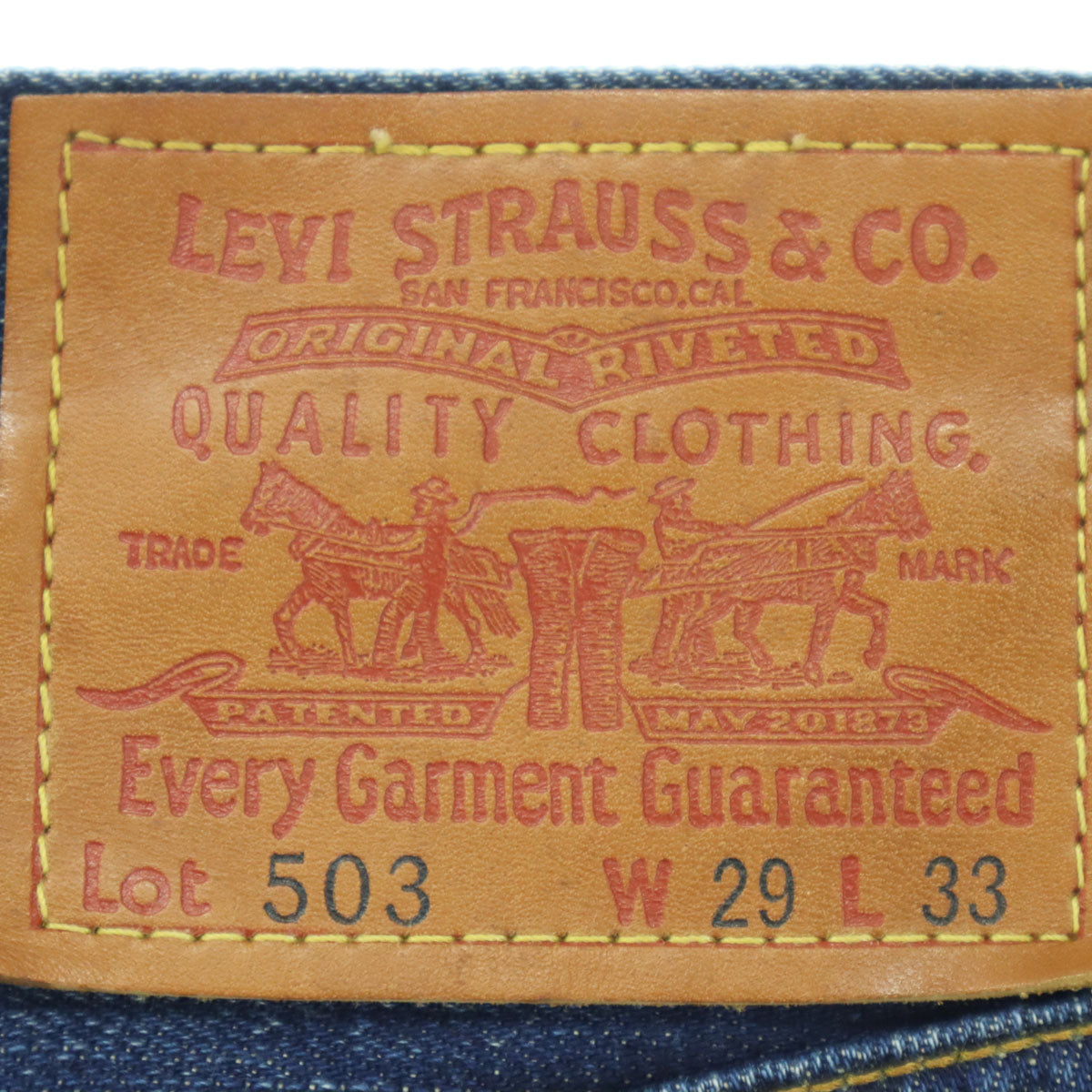 Levi's リーバイス 503 デニムパンツ W29 ブルー メンズ
