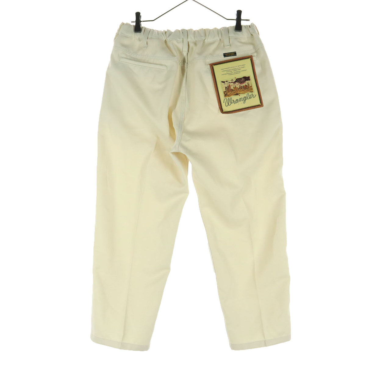Wrangler ラングラー センタープレス テーパードパンツ L アイボリー ラッドパンツ メンズ