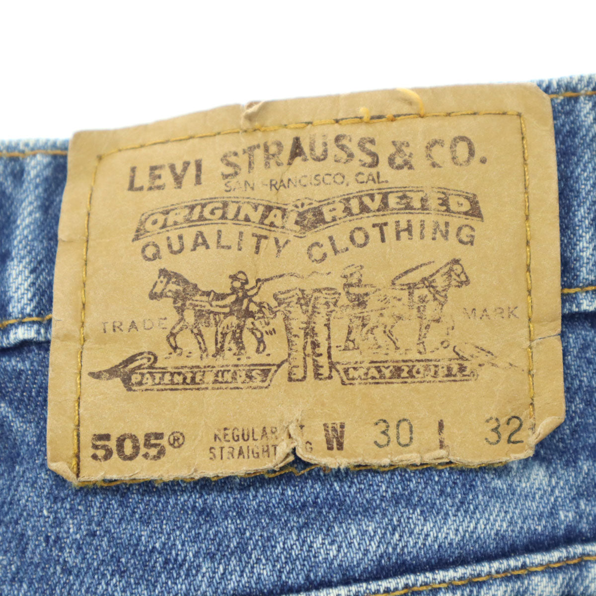 Levi's リーバイス 90s 505 オールド ボタン裏436 オレンジタブ デニムパンツ W30 ブルー メンズ