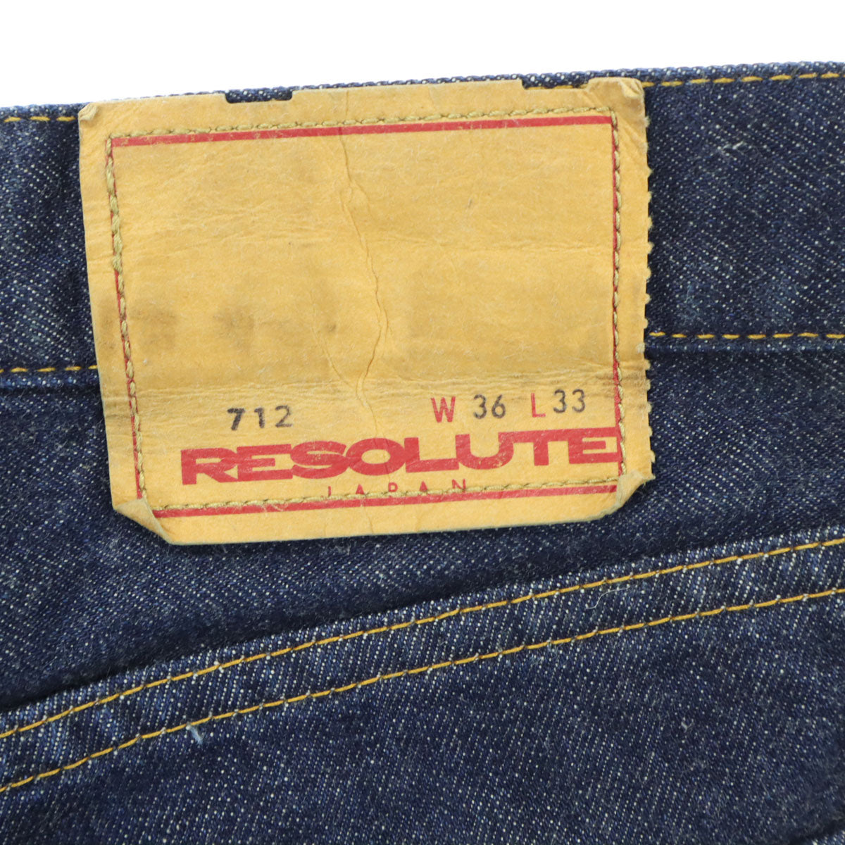 RESOLUTE リゾルト 712 日本製 デニムパンツ w36 ブルー メンズ