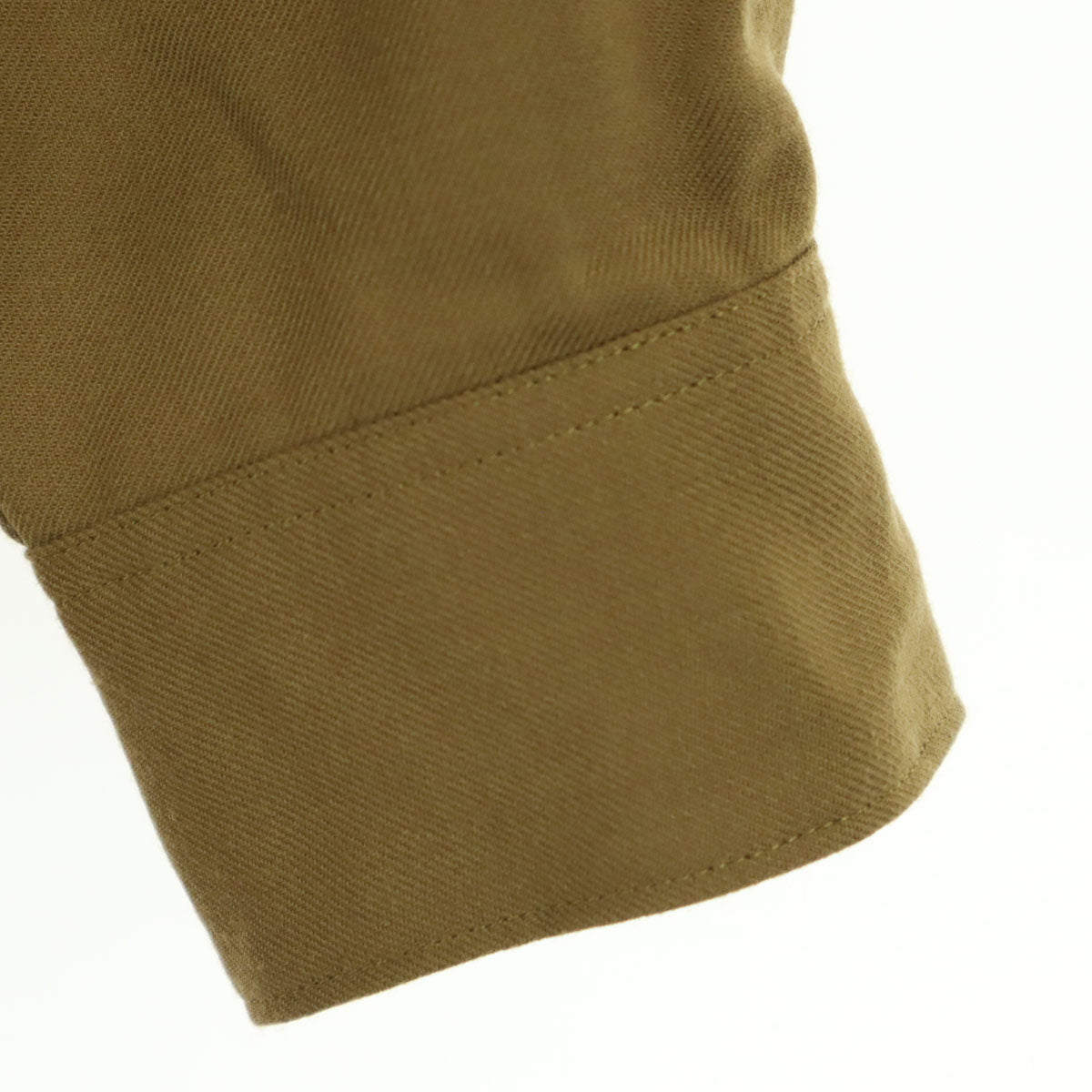 KURO クロ 日本製 長袖 ノーカラーシャツ 1 ブラウン系 メンズ