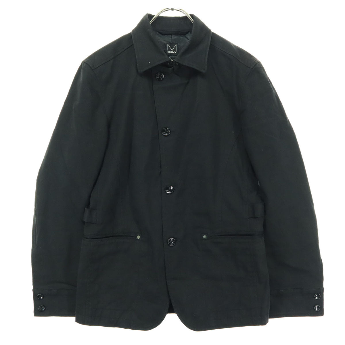DKNY DONNA KARAN NEW YORK ダナキャランニューヨーク 長袖 コットンジャケット M ブラック メンズ
