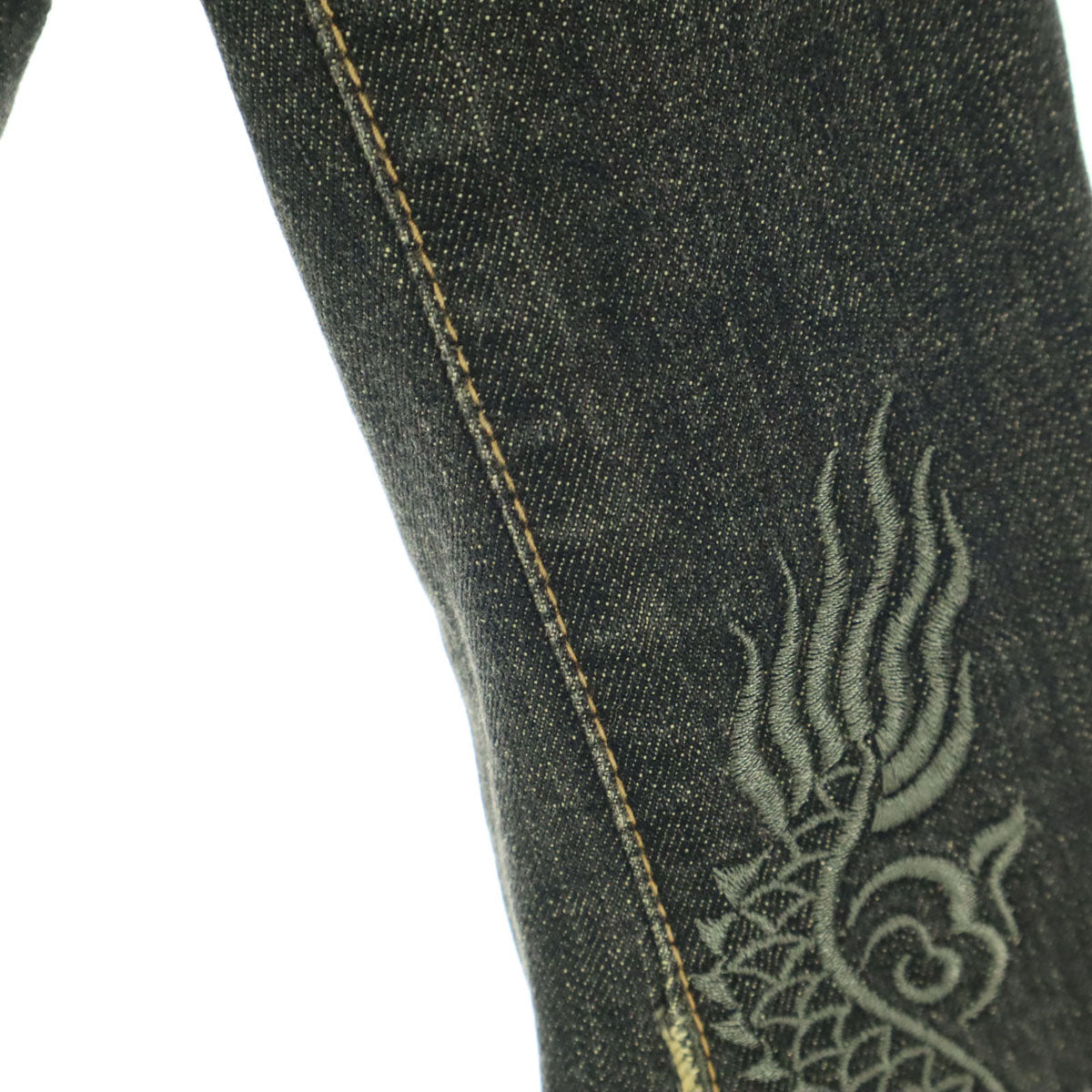 VIVIENNE TAM ヴィヴィアンタム 日本製 刺繍 長袖 デニムジャケット 0 グレー レディース