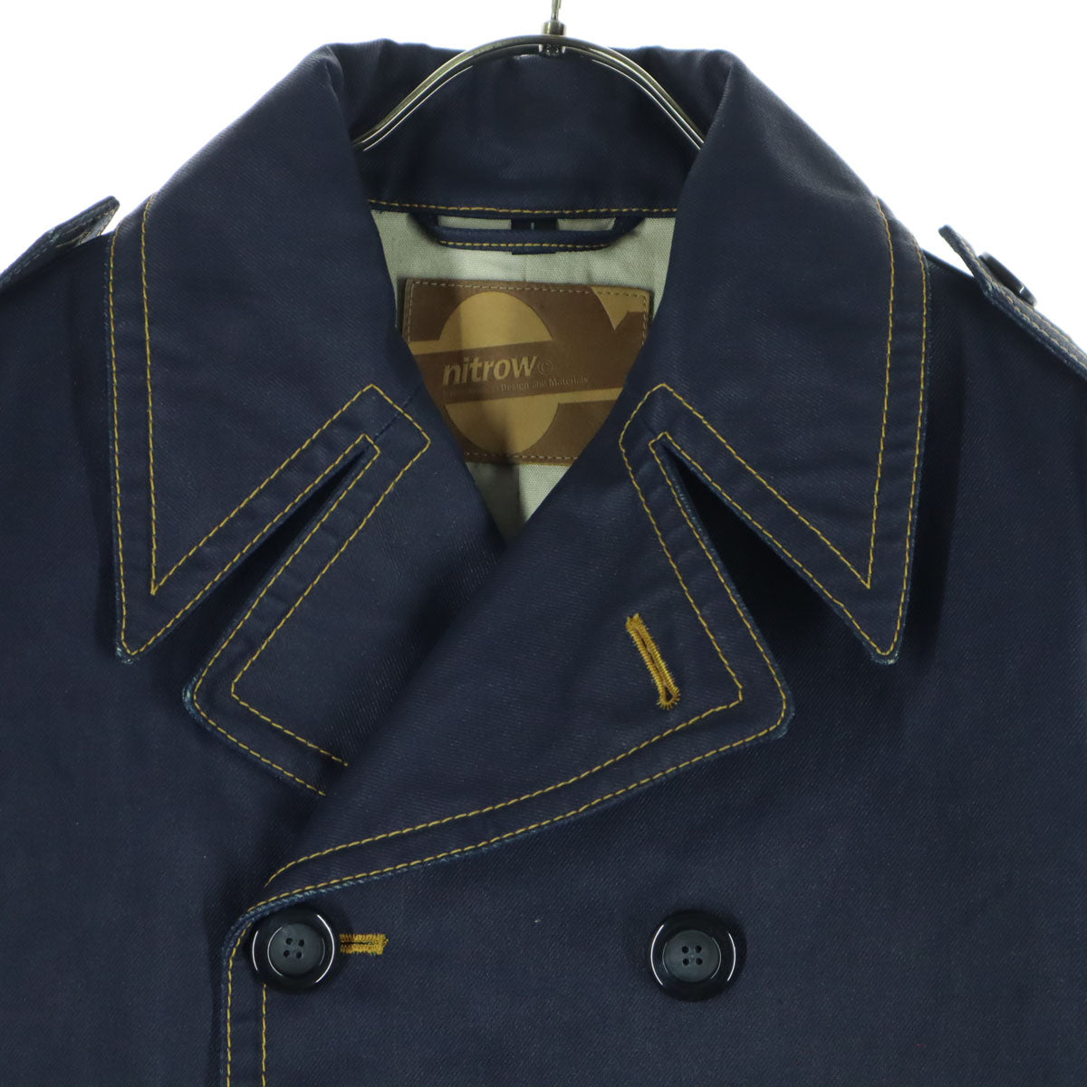 NITROW ナイトロウ 長袖 デニムコート L ネイビー メンズ