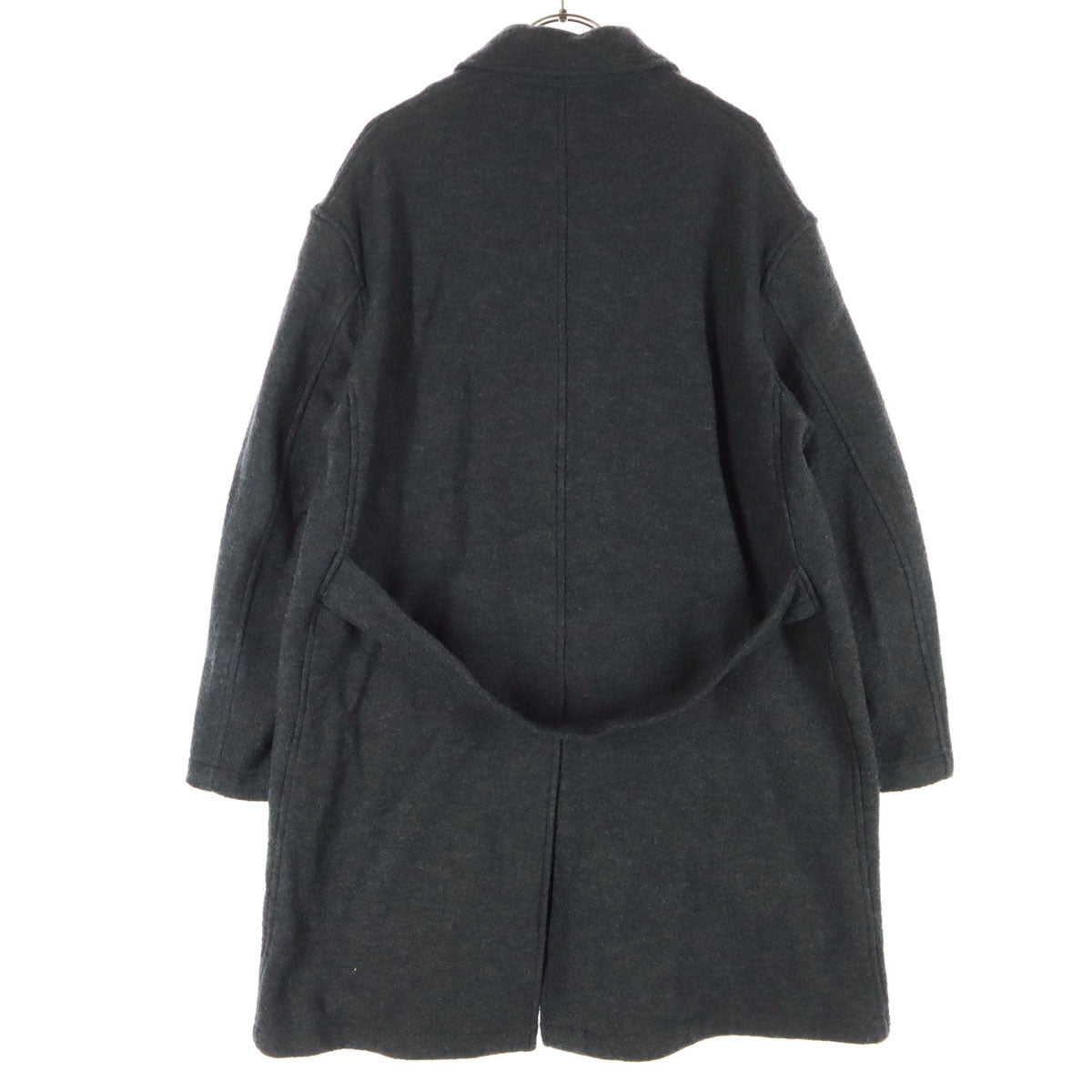 美品 Danton ダントン 日本製 ワッペン 長袖 ロングコート 34 ブラック メンズ