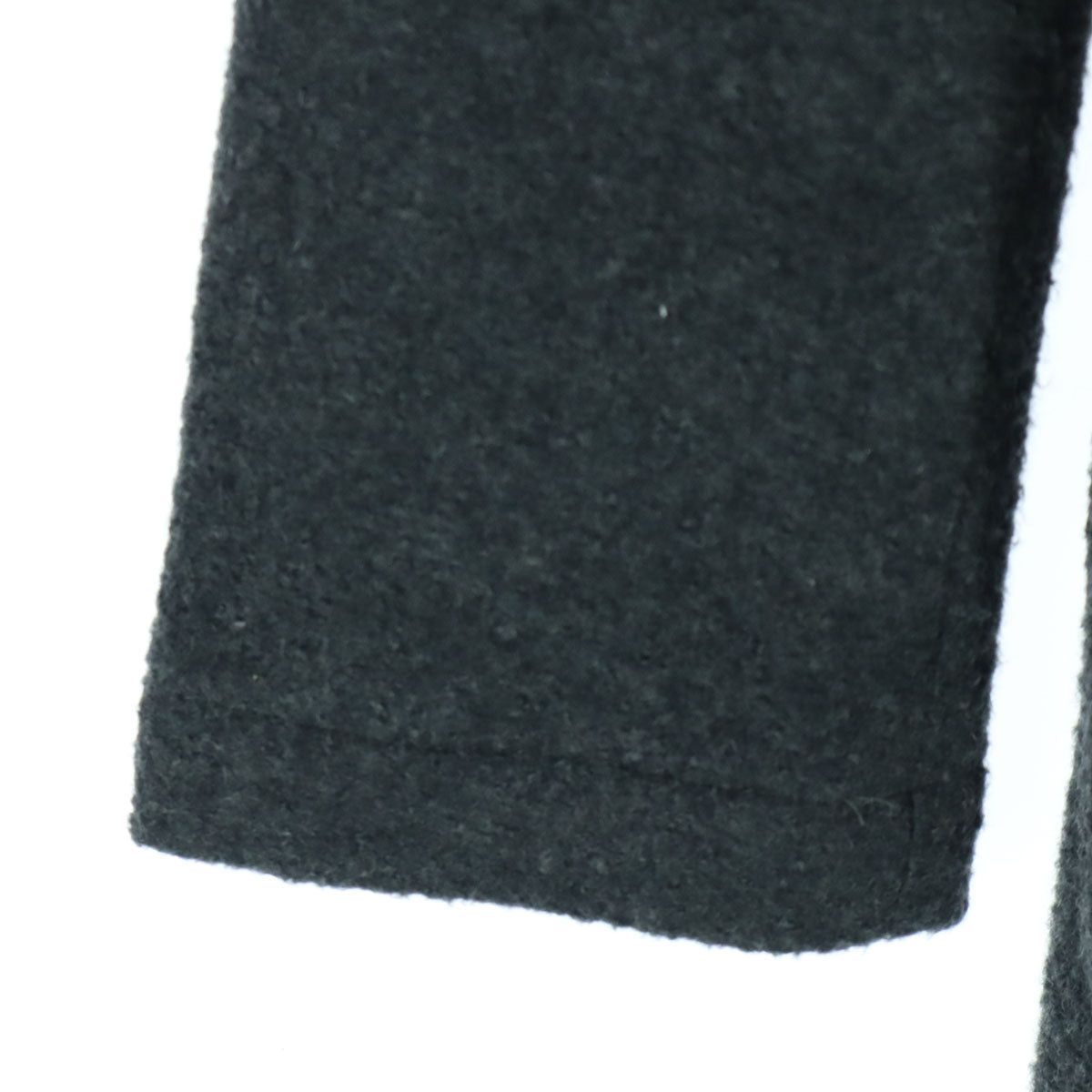 美品 Danton ダントン 日本製 ワッペン 長袖 ロングコート 34 ブラック メンズ