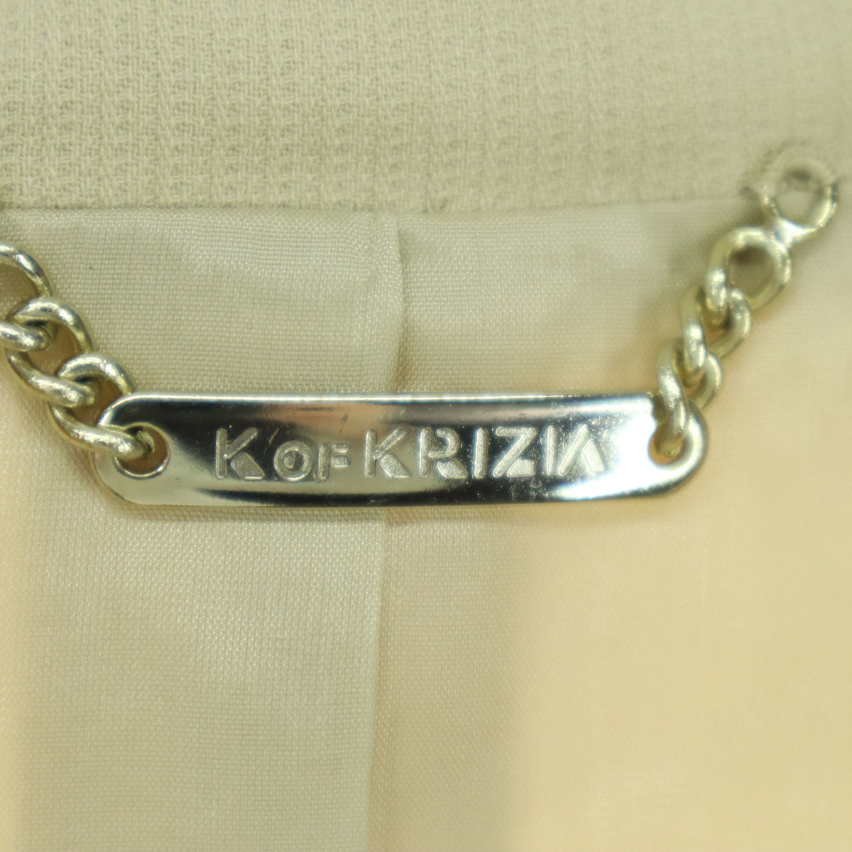 未使用 K of KURIZIA ケイオブクリツィア テーラードジャケット 40 ベージュ レディース