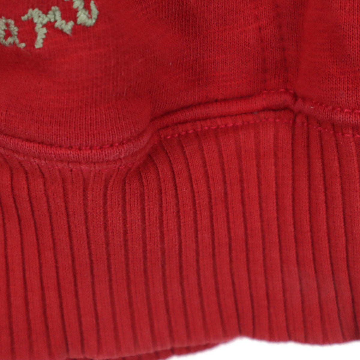 AVIREX アビレックス ワッペン 長袖 ジップパーカー L レッド メンズ