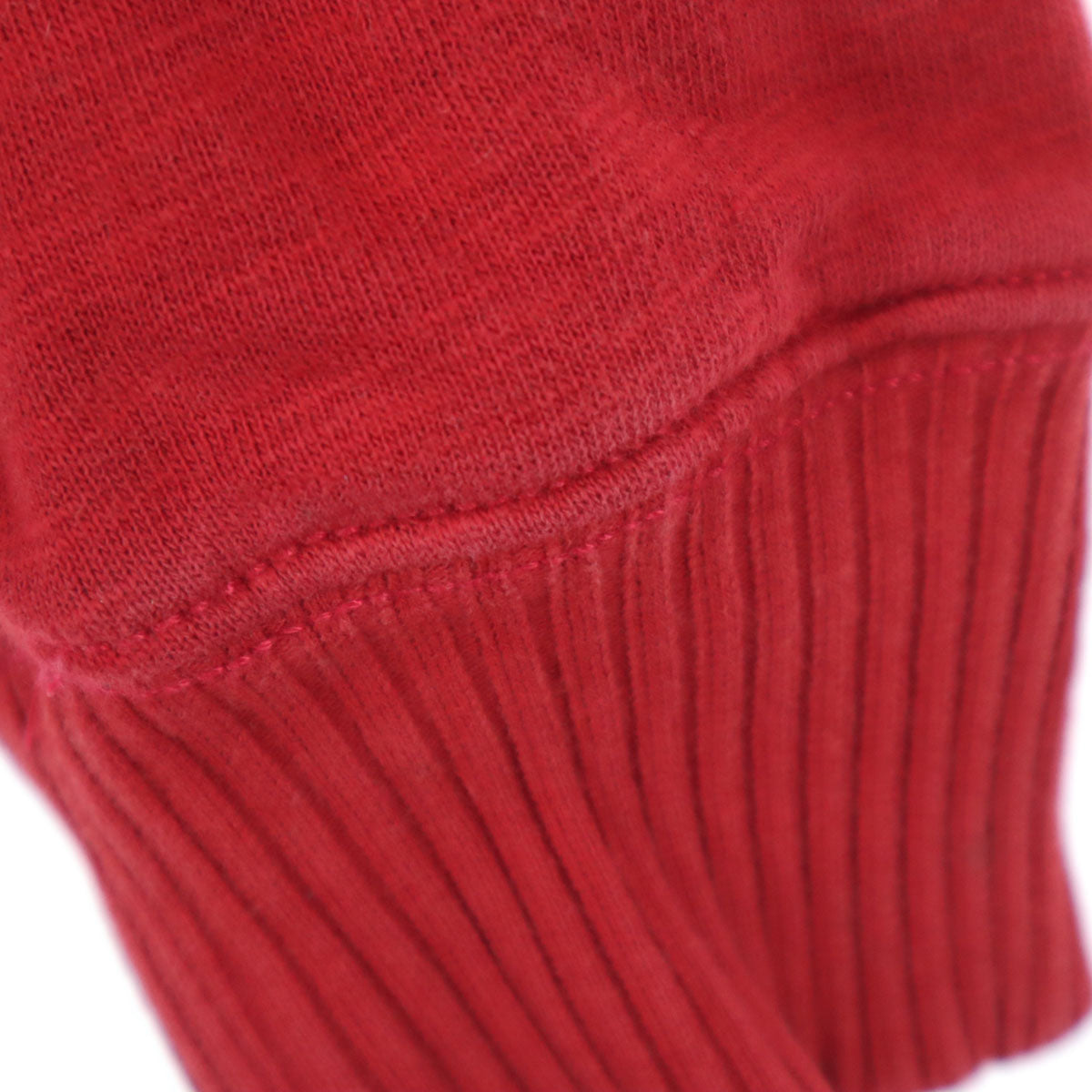 AVIREX アビレックス ワッペン 長袖 ジップパーカー L レッド メンズ