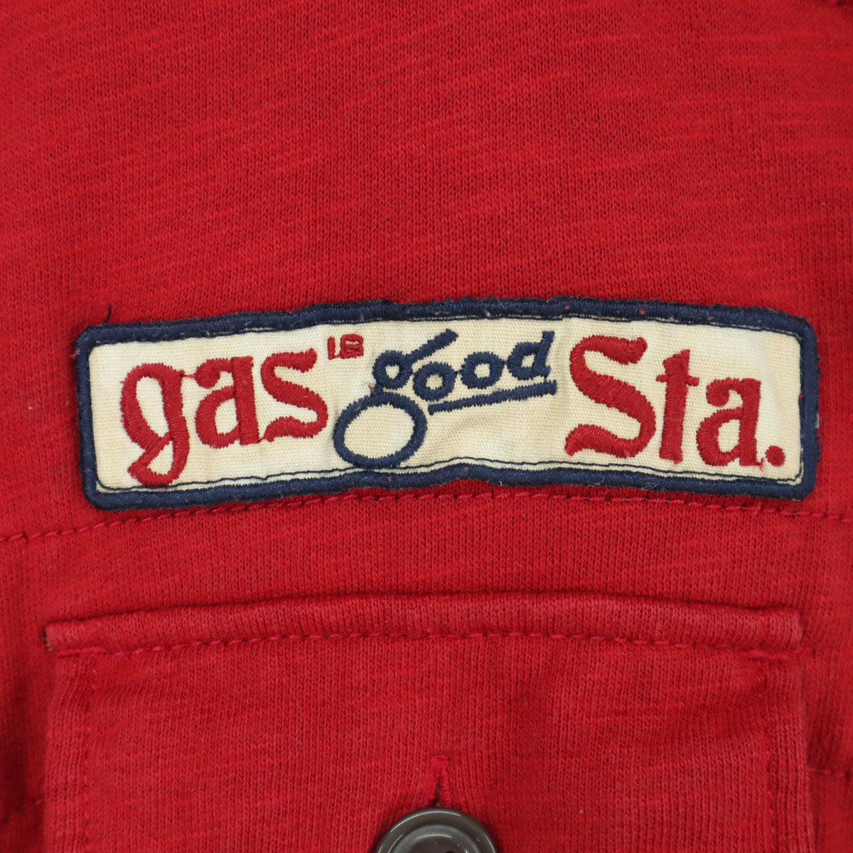 AVIREX アビレックス ワッペン 長袖 ジップパーカー L レッド メンズ