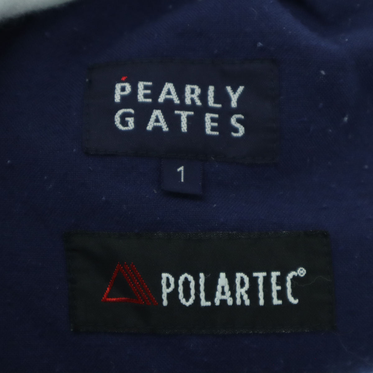 PEARLY GATES パーリーゲイツ POLARTEC 英字 長袖 ハーフジップ フリースジャケット 1 ライトブルー メンズ