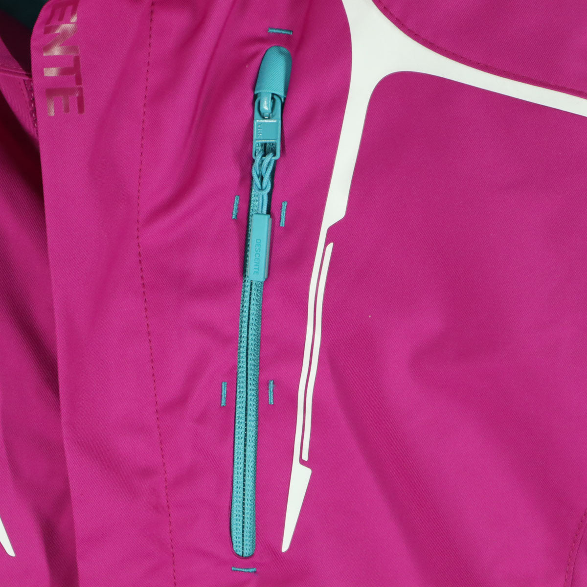 美品 DESCENTE デサント 英字 長袖 ダウンジャケット M ピンク レディース