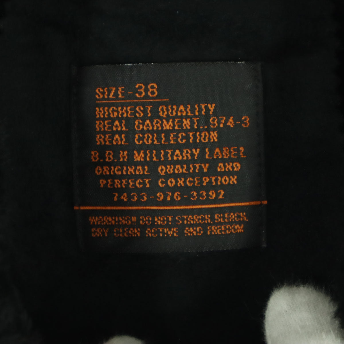 B.B.H.CLOTHING ビービーエイチクロッシング 裏ボア フェイク ムートンジャケット 38 ブラック メンズ