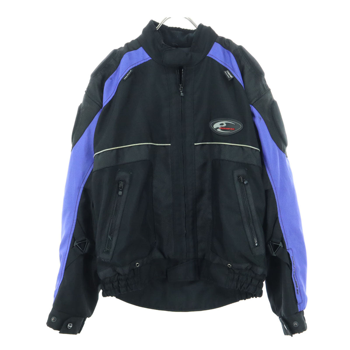 KOMINE コミネ ワッペン バイク 長袖 ツーリング ジップジャケット XL ブラック 肘プロテクター付属 メンズ