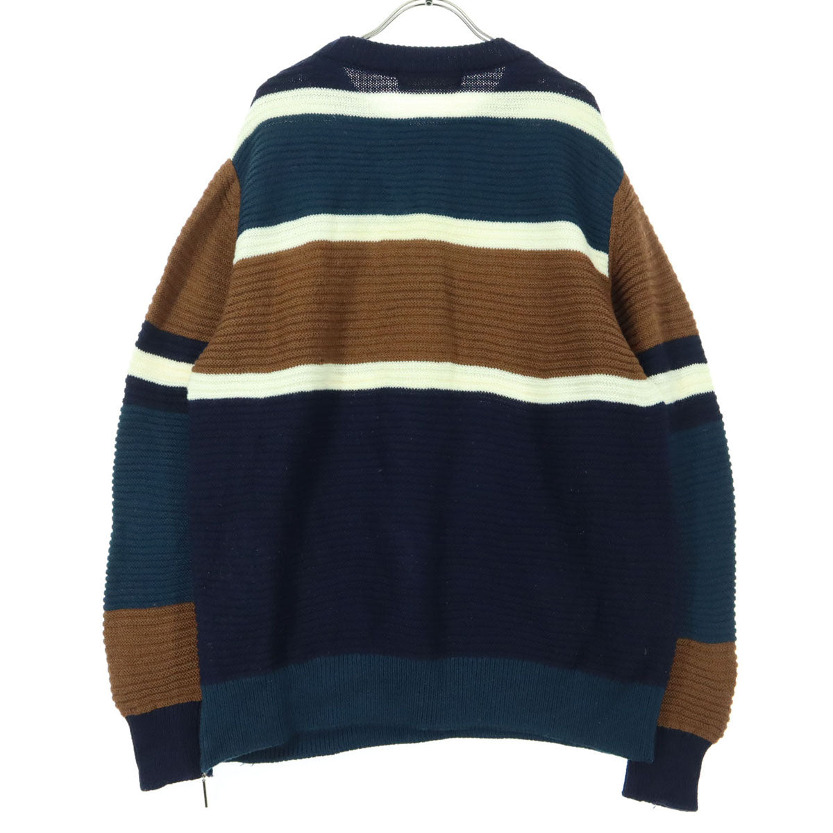 CULLNI クルニ 日本製 ボーダー柄 長袖 セーター 2 ネイビー レディース