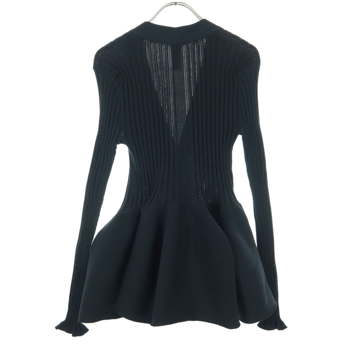 美品 CFCL シーエフシーエル 長袖 カーディガン 1 ブラック CF007KE093 レディース