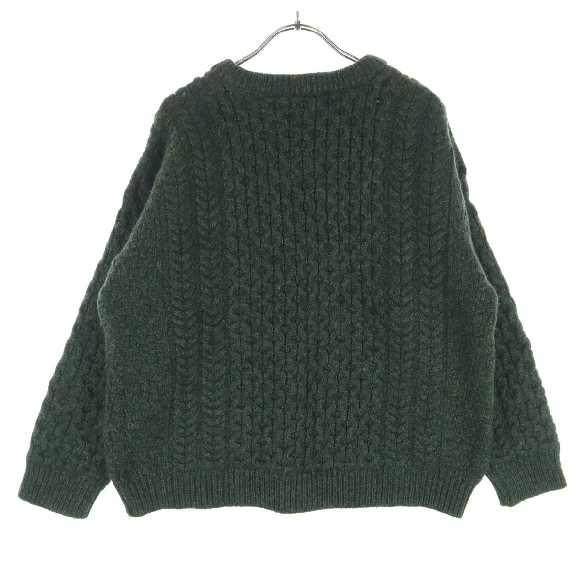 美品 BLARNEY Woollen Mills ウールブレンド 長袖 ニット L グリーン メンズ