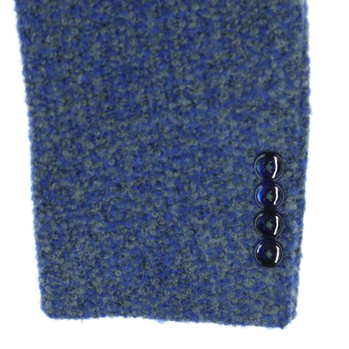 未使用 RICHARD JAMES リチャードジェームス ウールブレンド 長袖 テーラードジャケット 38A ブルー メンズ