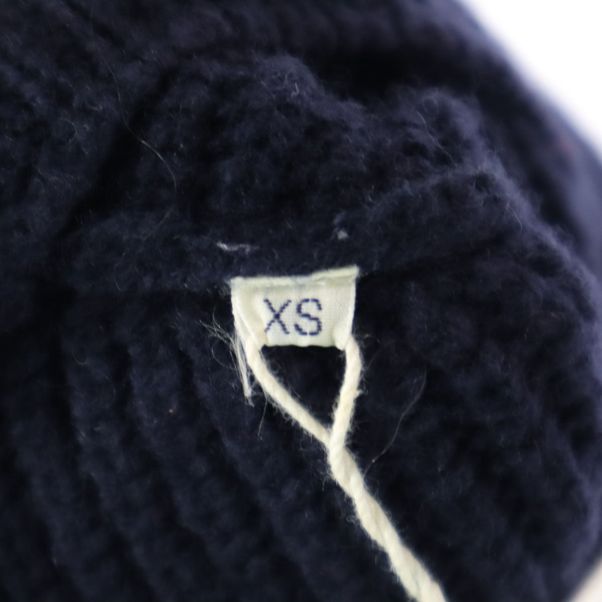 美品 crocodile tokyo クロコダイル トーキョー 長袖 ニットジャケット XS ネイビー メンズ