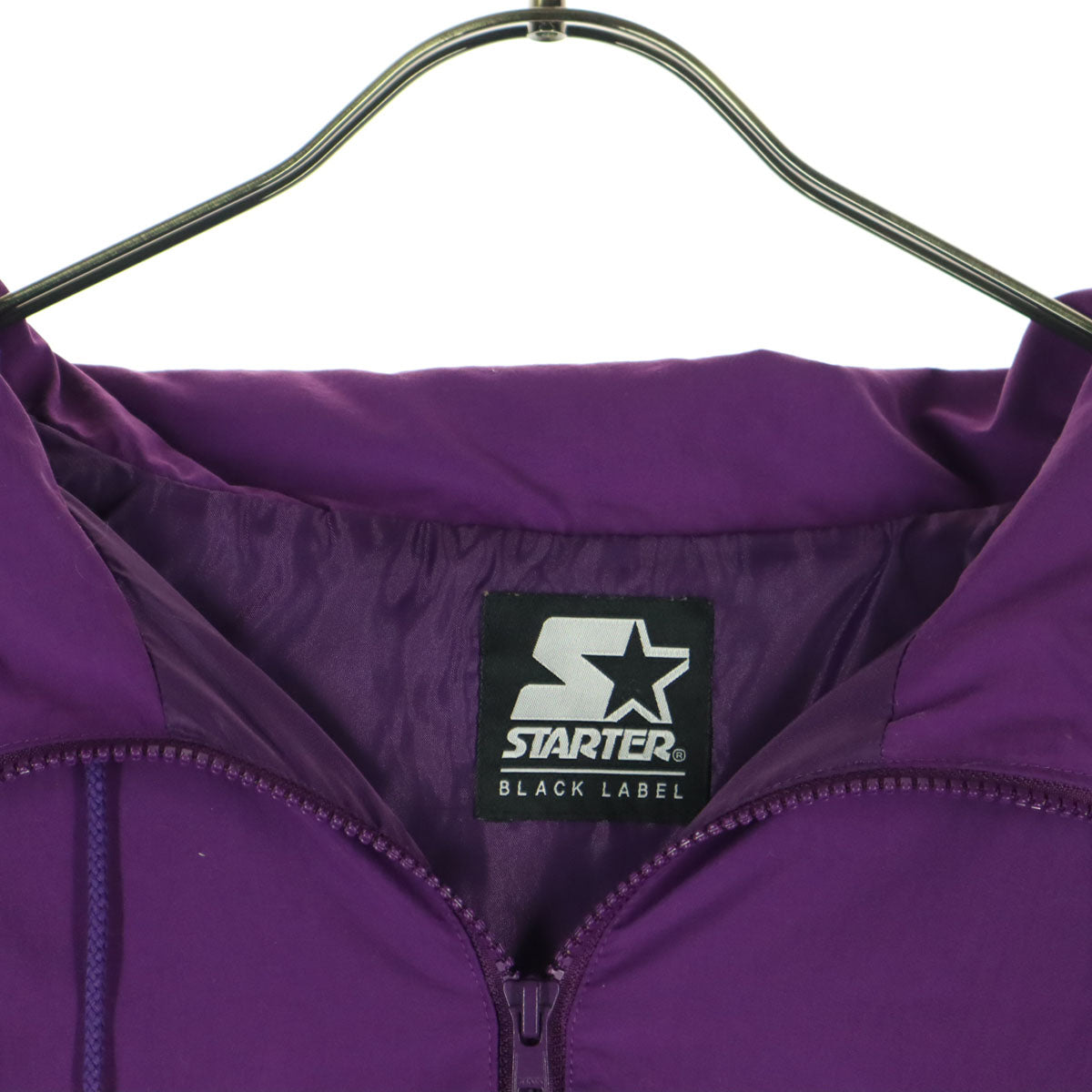 STARTER スターター ロゴ刺繍 ウインドブレーカー XL パープル アノラックパーカー メンズ