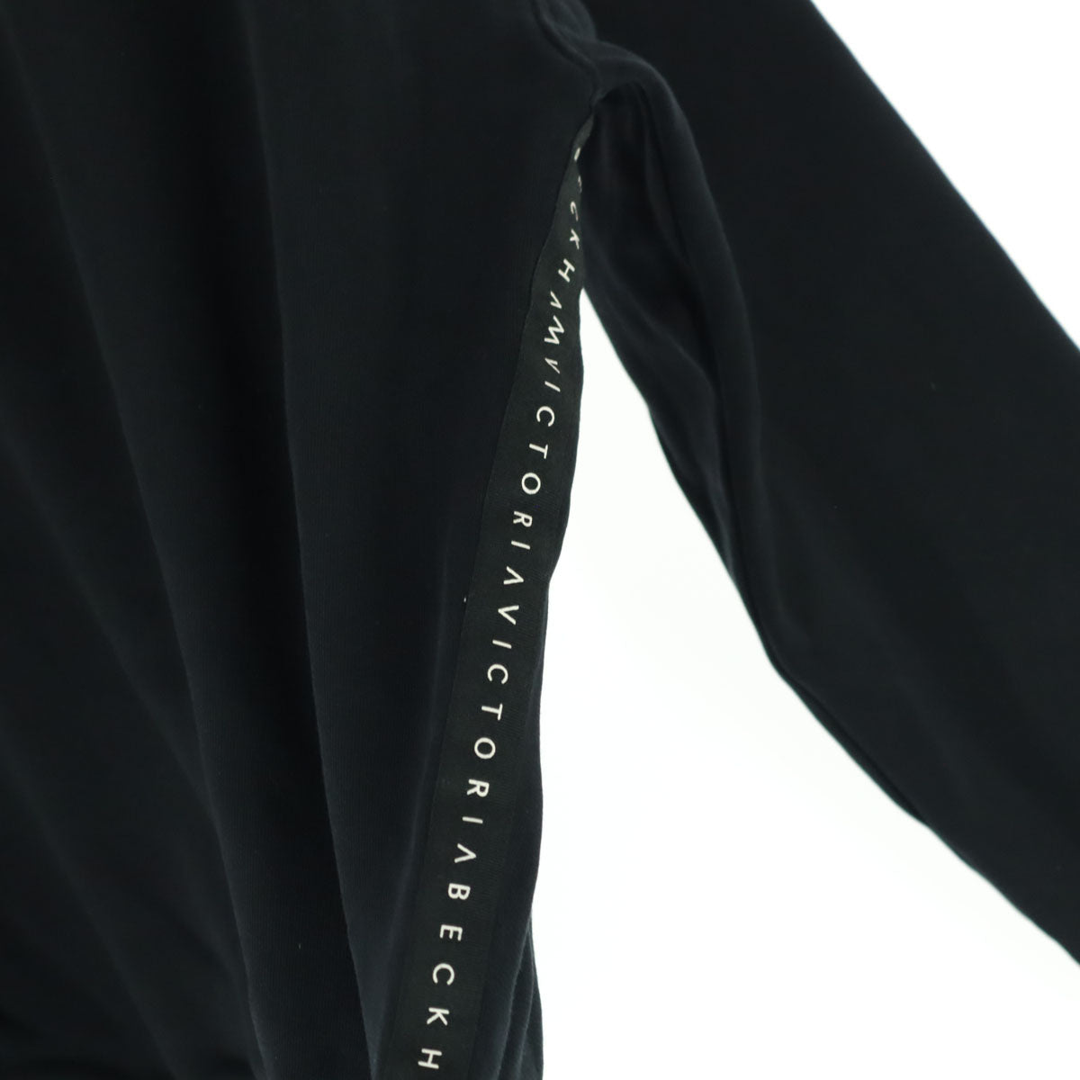 VICTORIAVICTORIABECKHAM ヴィクトリアベッカム 裏起毛 長袖 トレーナー XS ブラック レディース