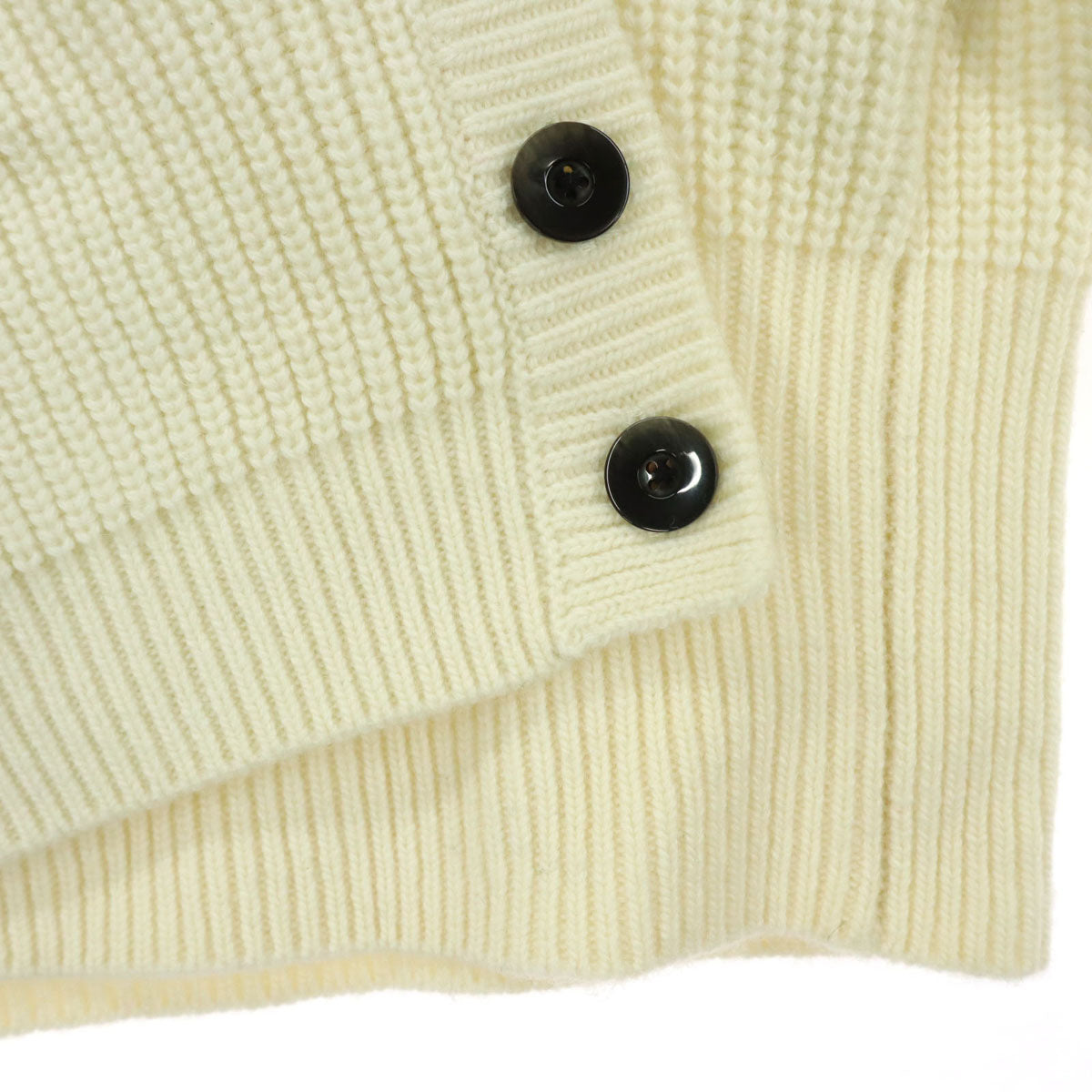 美品 Sov. ソブ 長袖 カシュクール ニットカーディガン 38 ホワイト レディース