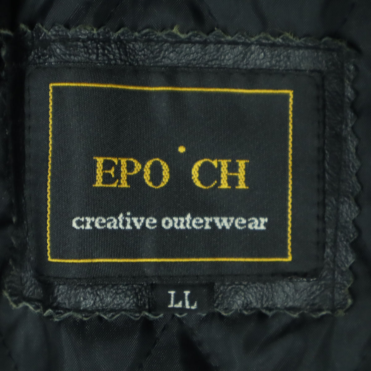 EPO CH エポック A-2タイプ 長袖 レザージャケット LL ブラック メンズ