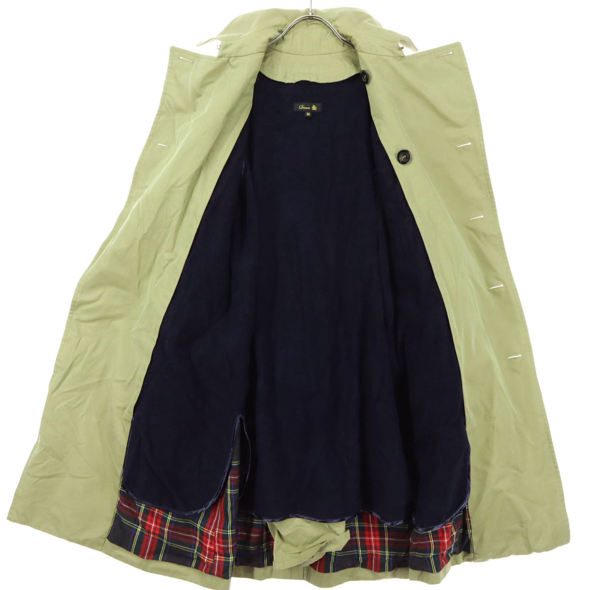 Drawer ドゥロワー 日本製 長袖 トレンチコート 36 ベージュ メンズ