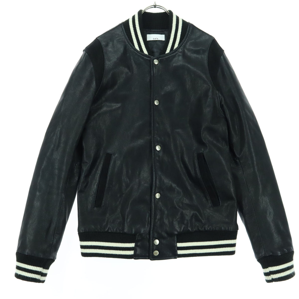 Lui's ルイス 長袖 レザー スタジャン L ブラック 山羊革 メンズ