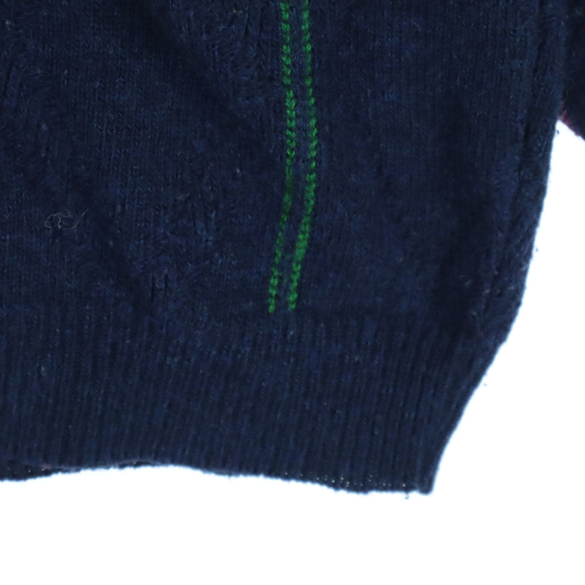 HUGO BOSS ヒューゴボス ドイツ製 アーガイル柄 長袖 ニット 46 ネイビー メンズ