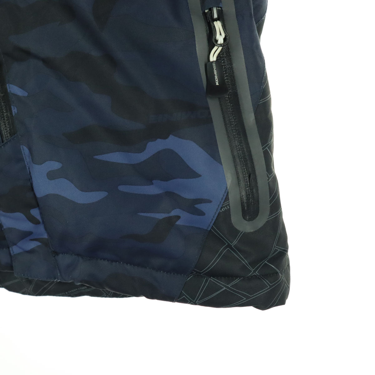 KOMINE コミネ 迷彩柄 長袖 バイク ツーリング フーディジャケット WM ブルー プロテクター付属 レディース