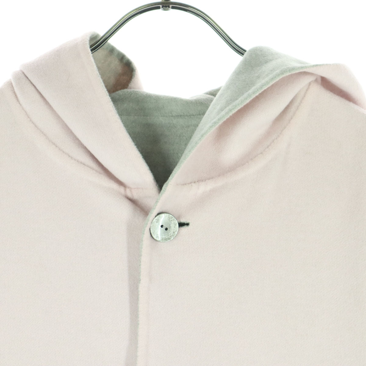 ESCADA エスカーダ イタリア製 長袖 リバーシブル コート 36 ピンク フーディー レディース