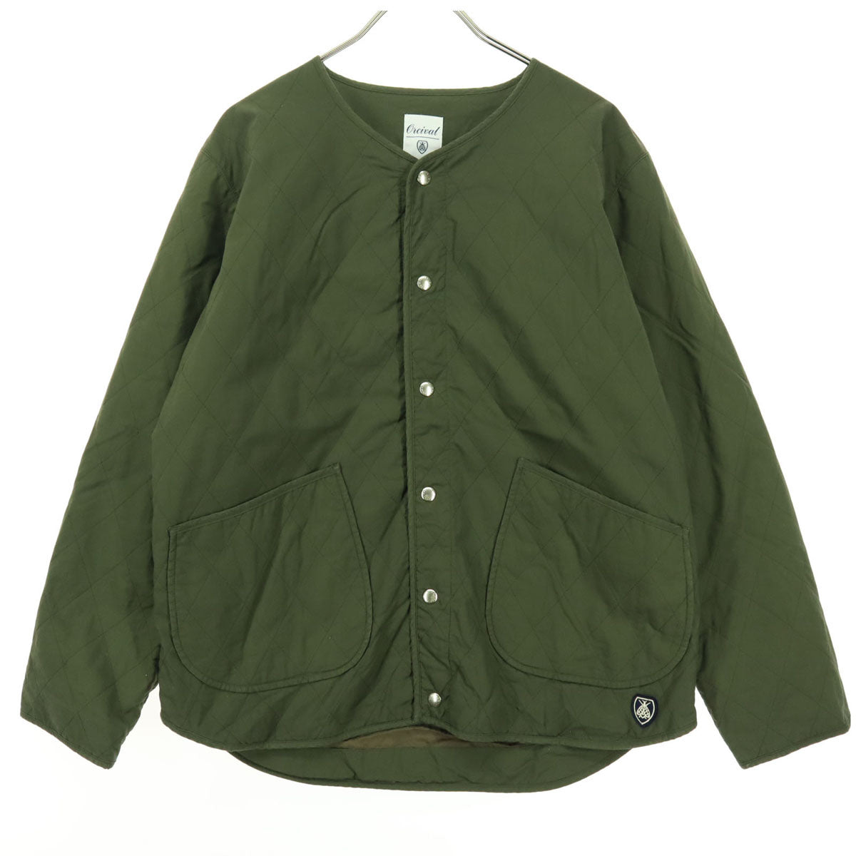 ORCIVAL オーシバル Thermore ワンポイントロゴ 長袖 キルティングジャケット 2 カーキ レディース