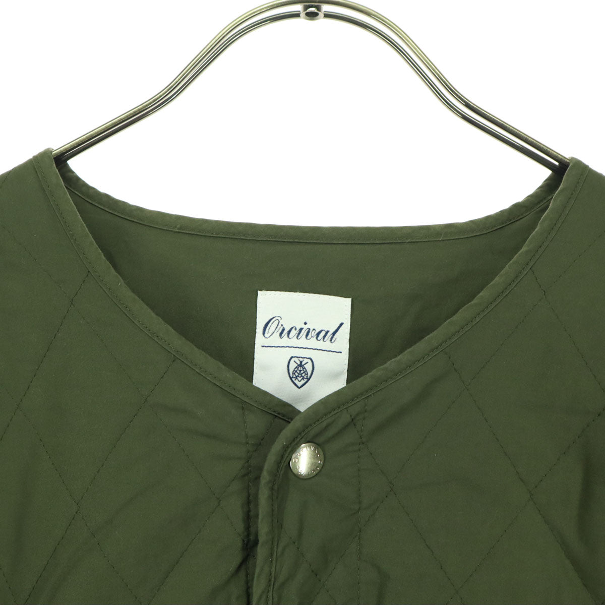 ORCIVAL オーシバル Thermore ワンポイントロゴ 長袖 キルティングジャケット 2 カーキ レディース