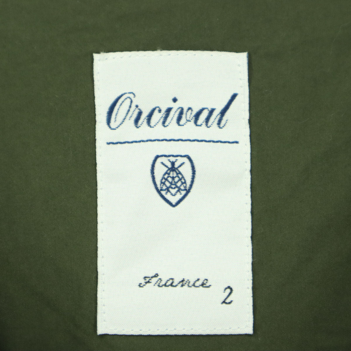 ORCIVAL オーシバル Thermore ワンポイントロゴ 長袖 キルティングジャケット 2 カーキ レディース