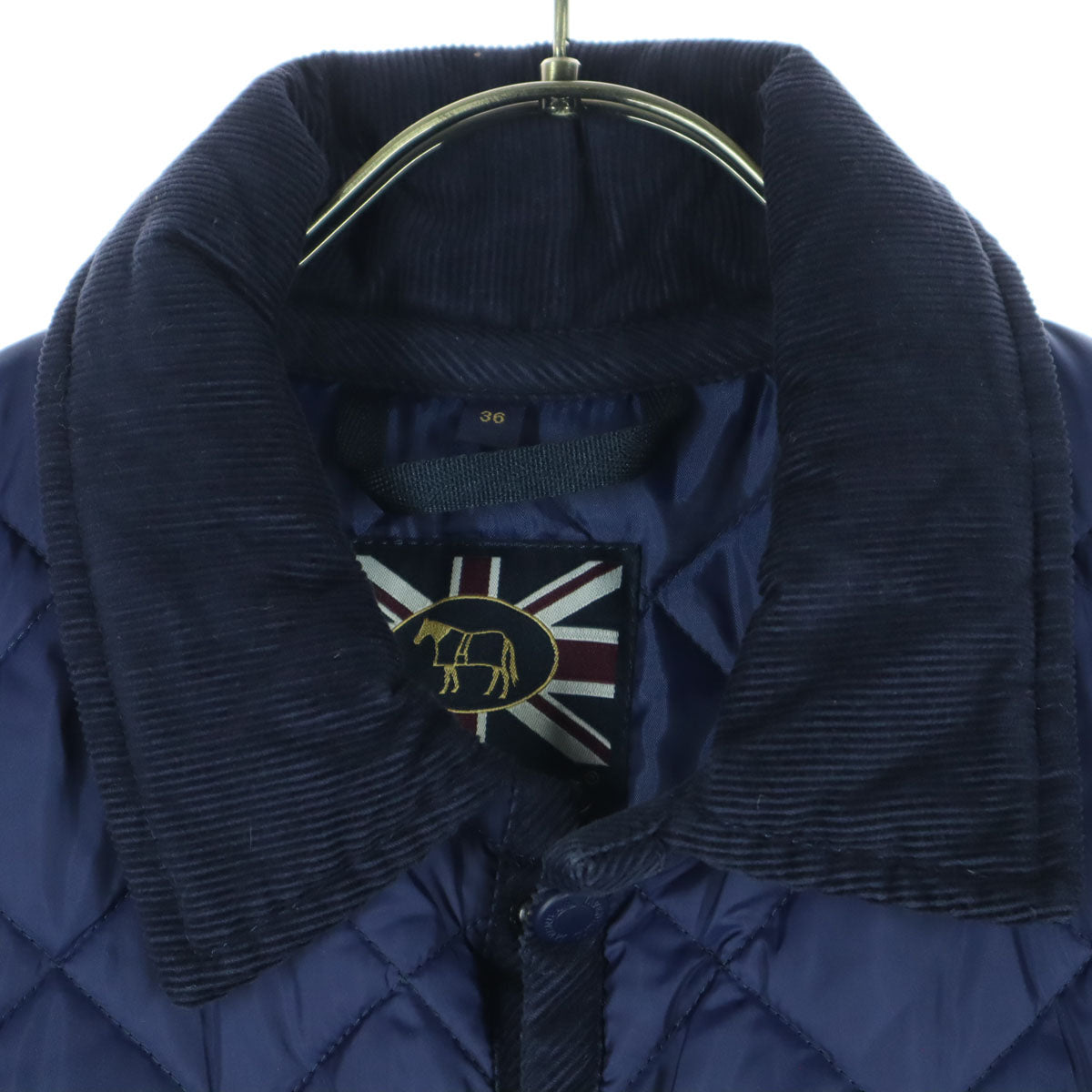 LAVENHAM ラベンハム イギリス製 長袖 キルティングジャケット ネイビー メンズ