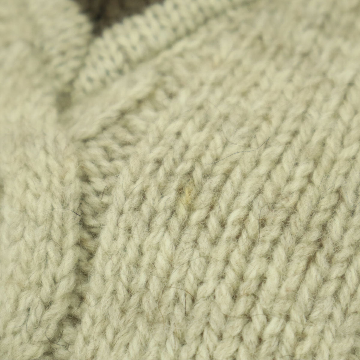 Oldderby Knitwear オールドダービーニットウェア 長袖 Vネック ニットベスト L ベージュ レディース