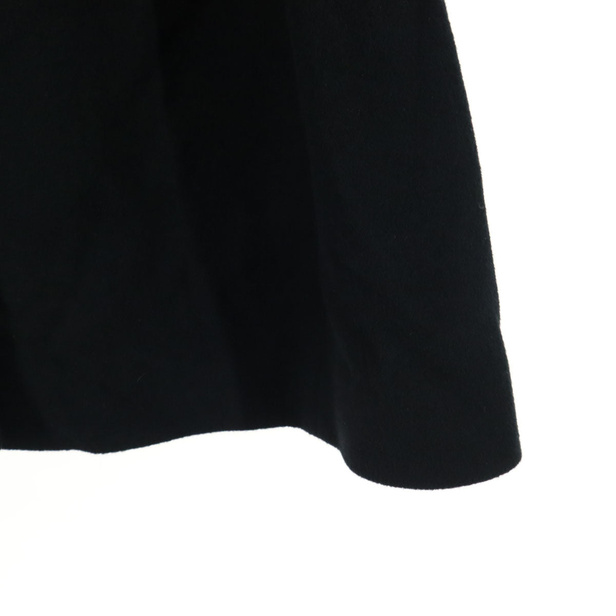 美品 UNITED ARROWS TOKYO ユナイテッドアローズ 東京 日本製 ベルテッド ウールコート 38 ブラック レディース