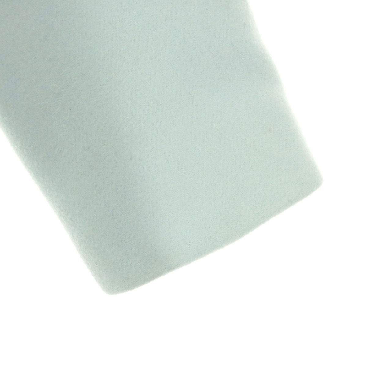 YOKO CHAN ヨーコチャン ノーカラー ウールコート 38 ライトブルー レディース