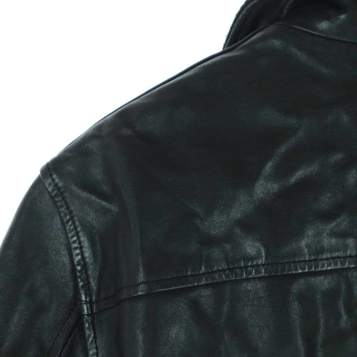 junhashimoto ジュンハシモト 長袖 レザージャケット M ブラック メンズ