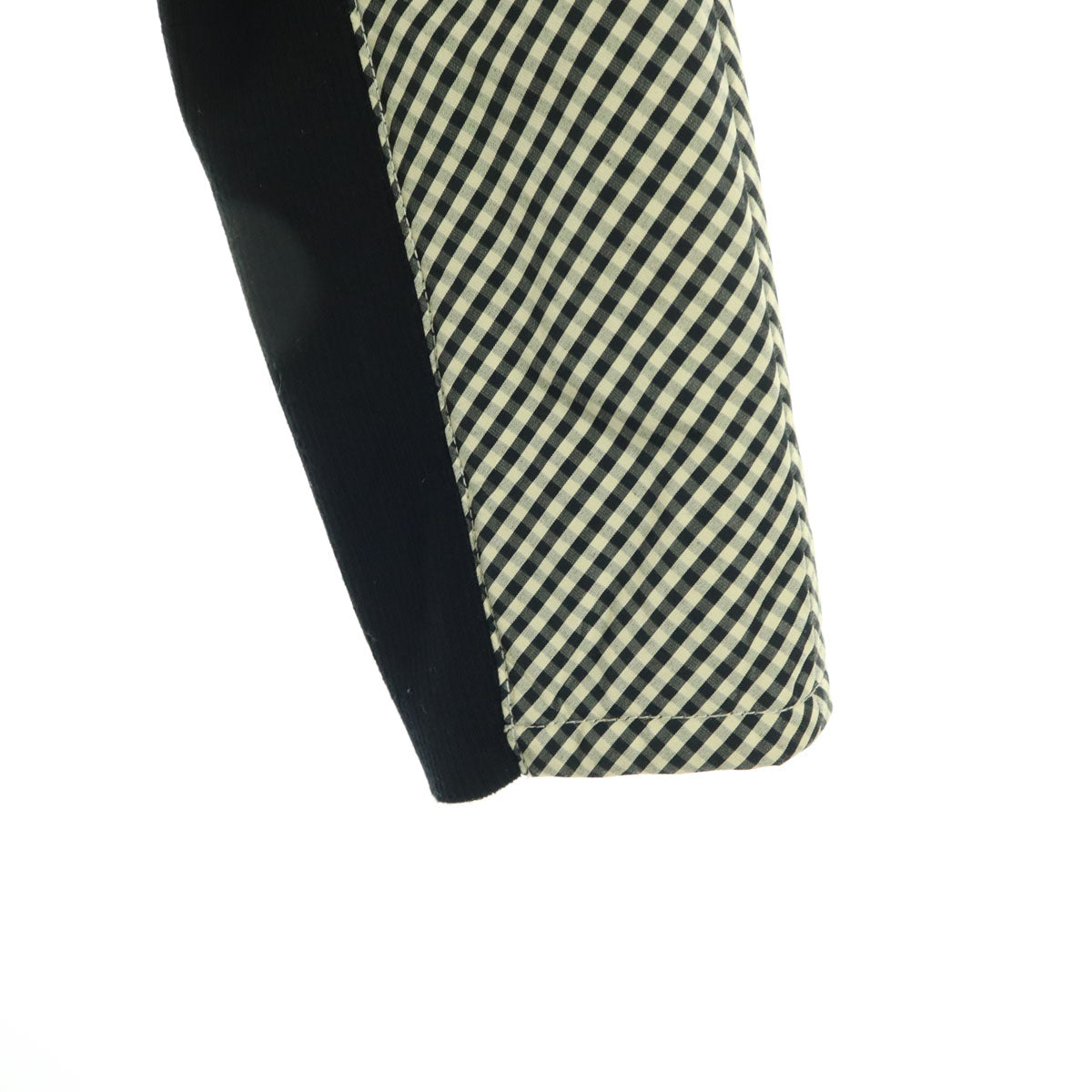 美品 HIROKO KOSHINO ヒロココシノ ギンガムチェック 長袖 中綿ジャケット 40 ブラック トランク TRUNK レディース