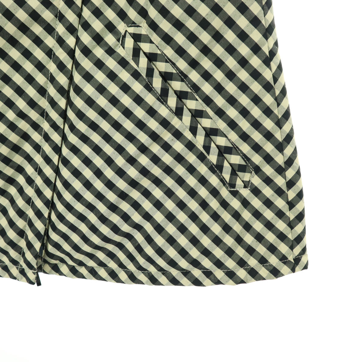 美品 HIROKO KOSHINO ヒロココシノ ギンガムチェック 長袖 中綿ジャケット 40 ブラック トランク TRUNK レディース