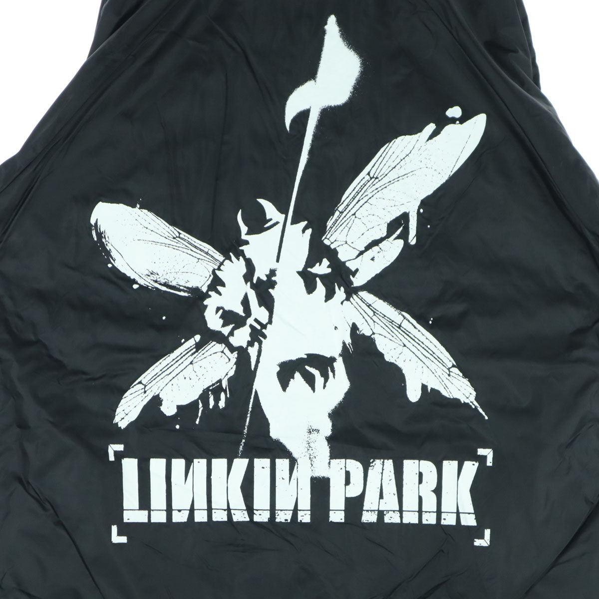 LINKIN PARK リンキンパーク 00s オールド バックプリント 長袖 ナイロン コーチジャケット L ブラック ロック メンズ